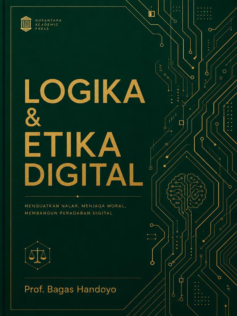 Sampul buku Logika & Etika Digital oleh Prof. Bagas Handoyo