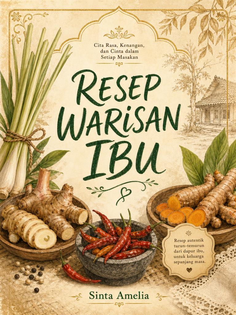 Sampul buku Resep Warisan Ibu oleh Sinta Amelia